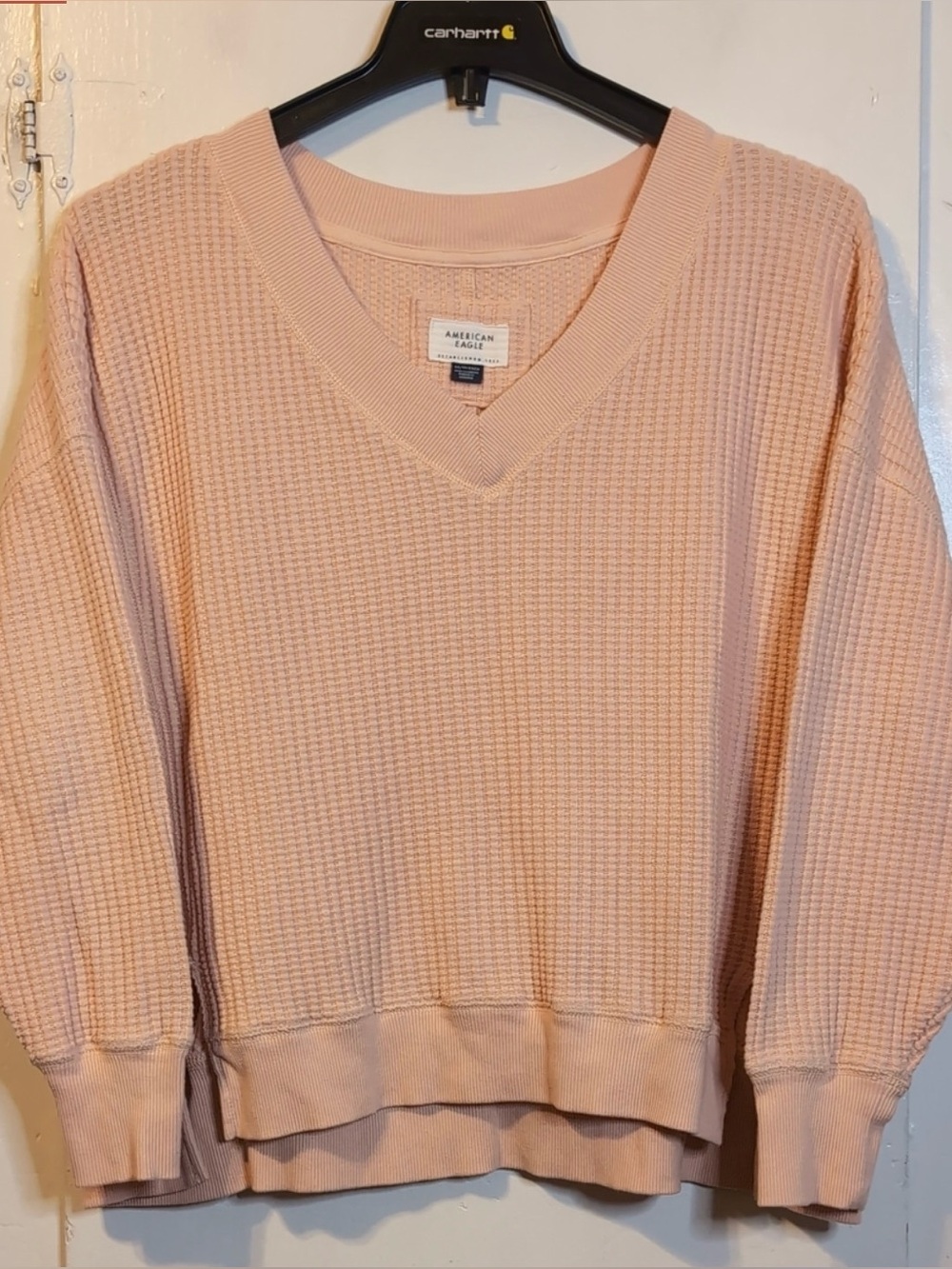 American Eagle Oversized Waffle Sweater womens XS
